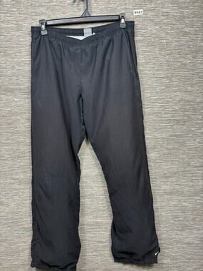 Nike Track Pants Womens L Black Elastic Waist Pockets Athletic Running Jogging
